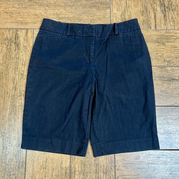 Talbots Black Casual Chino Bermuda Shorts Size 2 - Picture 8 of 8